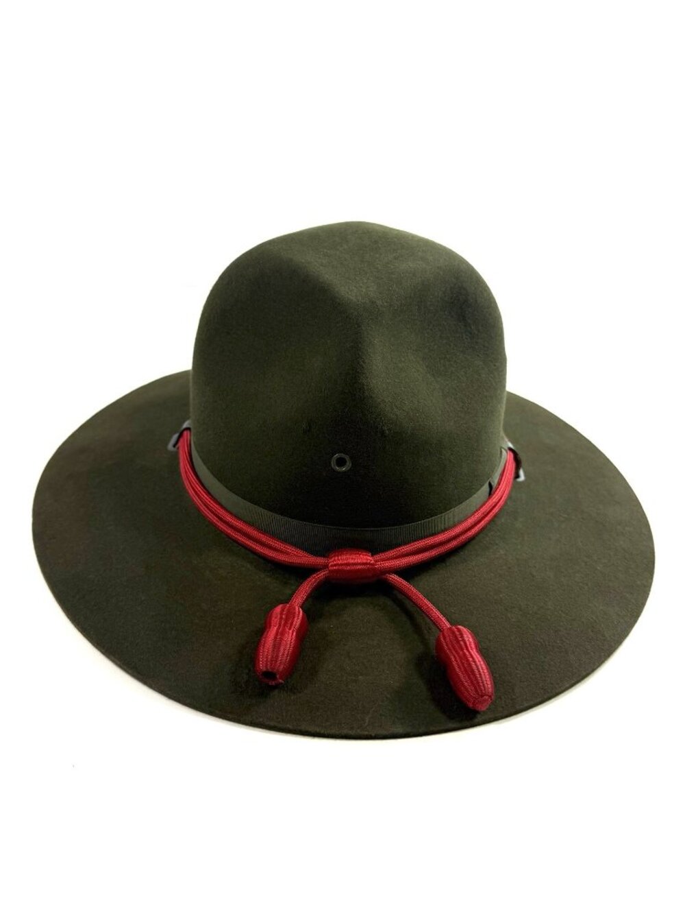 Vintage Stetson Military Army Field Artillery Montana Peak Hat Cavalry Cord USA